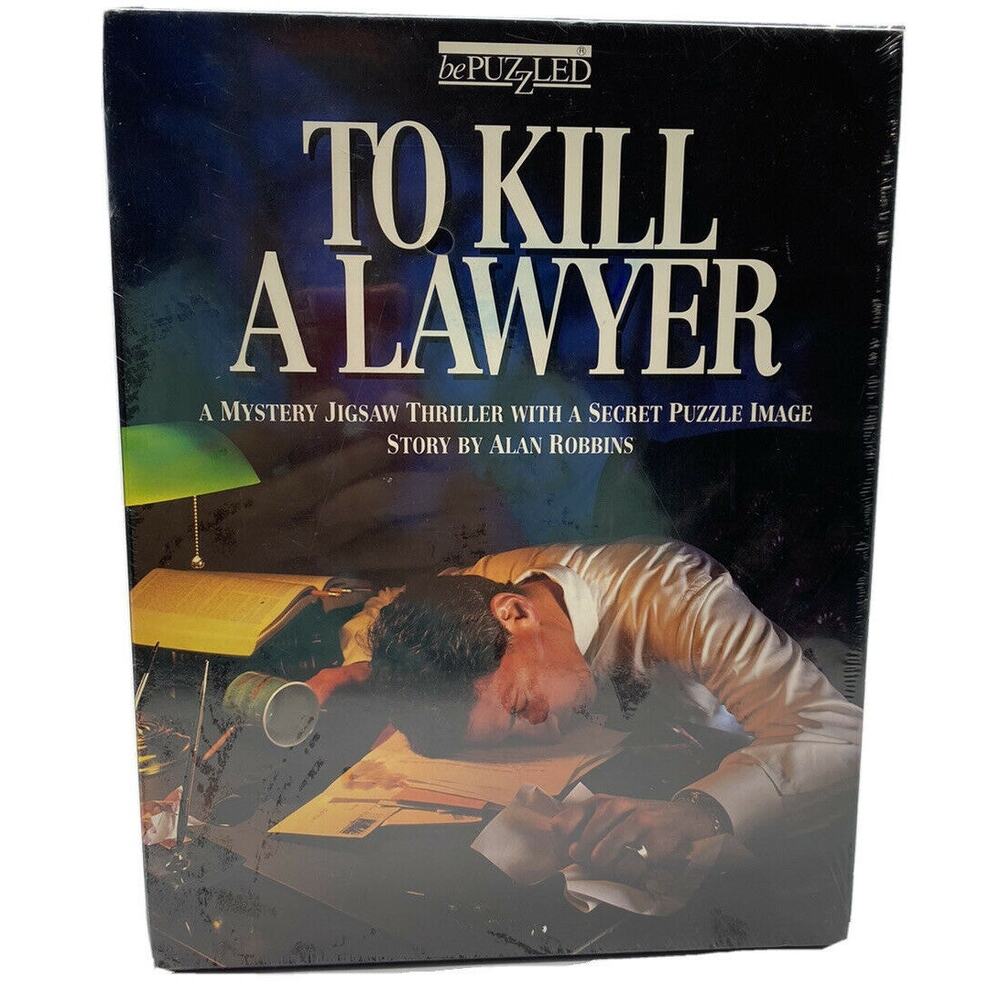 BePuzzled To Kill A Lawyer Jigsaw Puzzle 500 Pieces Mystery Alan Robbins 1993